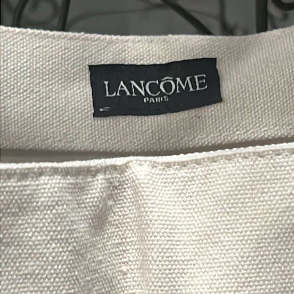 Lancôme canvas tote bag. EUC with Lancôme flower logo - Picture 3 of 10
